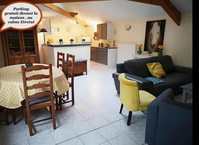 Maisons De Charme A Сasa de vacaciones Étretat